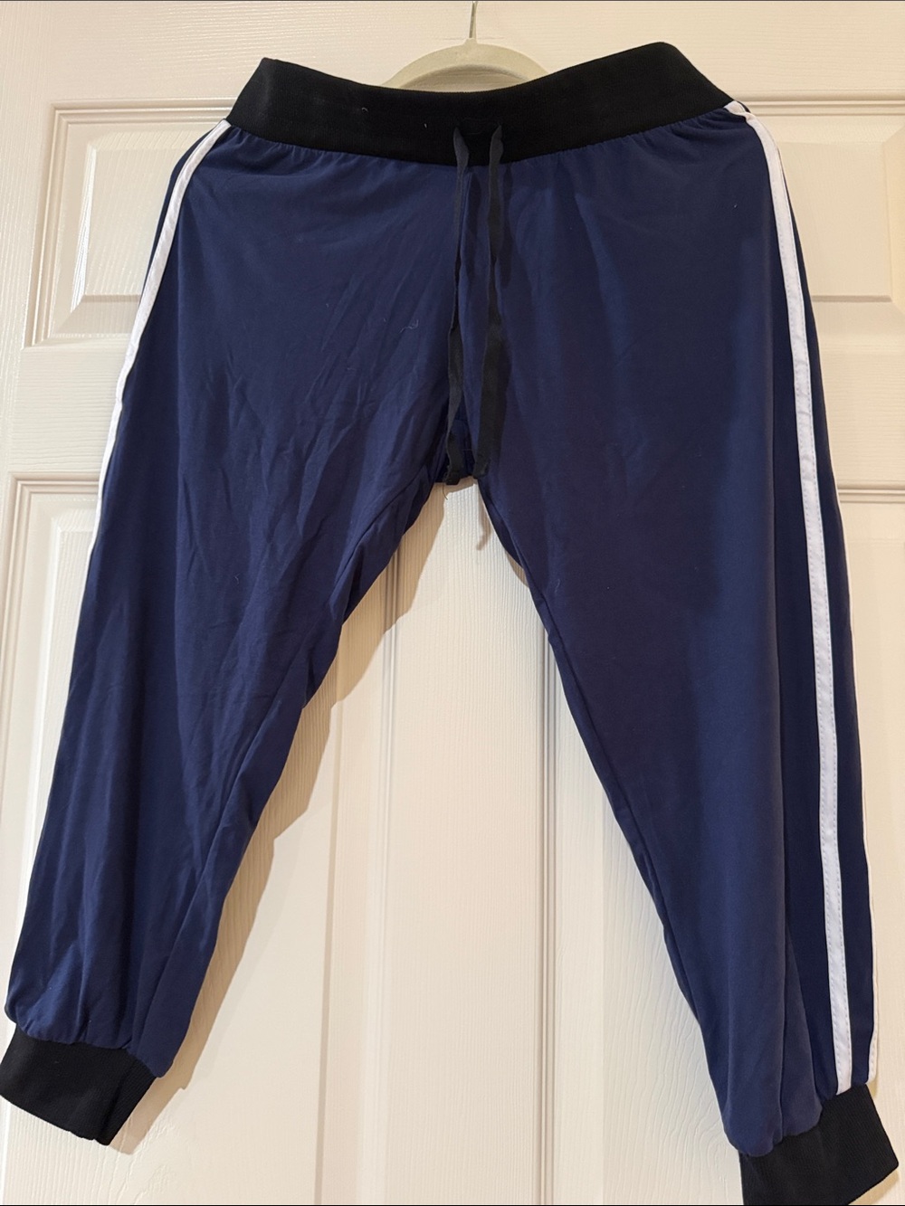Hot Kiss Black Waistband Navy Pants with Red Logo Tag